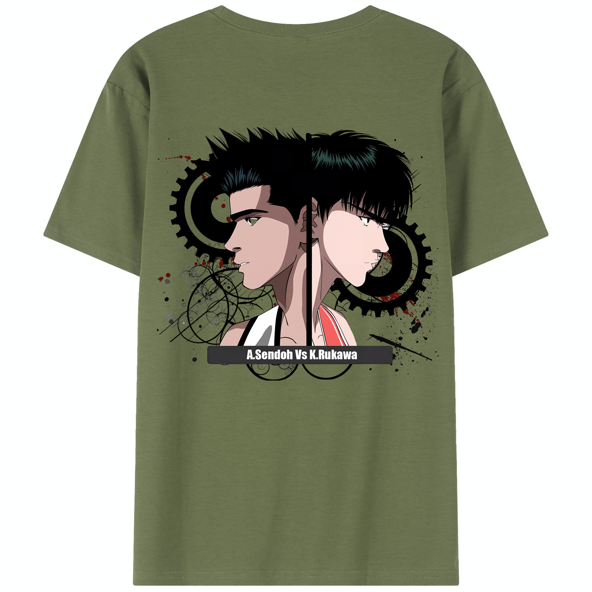 SLAM DUNK／スラムダンク 綿100％半袖Tシャツ（背面プリント）